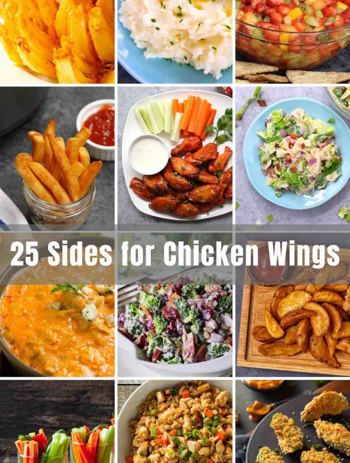 Are you looking for sides for your chicken wings? I have plenty! We have all our favorite side dish recipes you’ll need to serve with your chicken wings – appetizers, dips, salads, salsas, pasta – you name it!