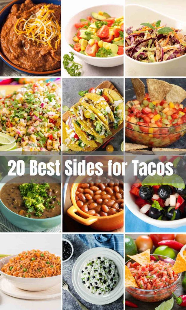 Who doesn’t love a good taco? This classic Mexican street food is a hit with people of all ages and preferences. Believe it or not, side dishes can make or break your taco night – and there are so many delicious sides to serve with tacos! We’ve covered different side dish options from fruits, veggies, salad, soup, rice, together with taco topping ideas.