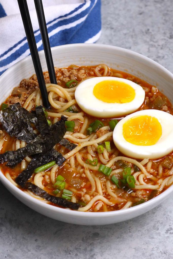 Spicy Miso Ramen (Easy Homemade Miso Ramen Recipe)