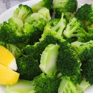 Steamed broccoli