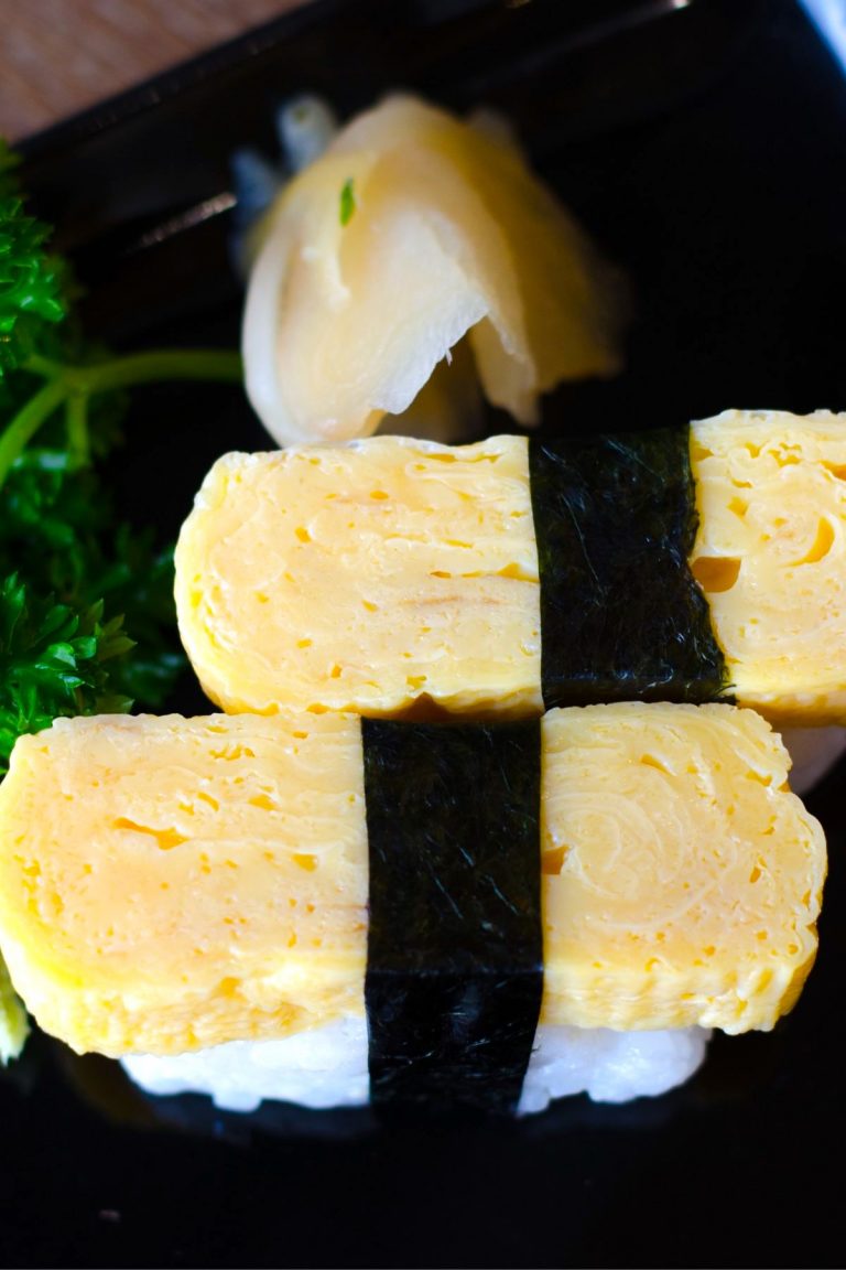 Tamago Sushi (Japanese Egg Sushi Nigiri)