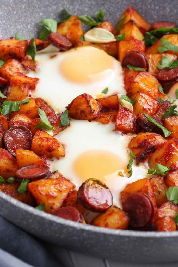 Italian Baked Eggs and Sausages