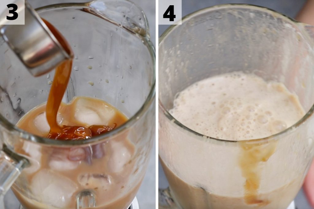 Caramel Frappuccino recipe: step 3 and 4 photos.