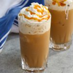 This homemade Caramel Frappe is the perfect iced treat to satisfy your cravings for a refreshing and sweet beverage with a caffeine kick. Your days of needing to run out to Starbucks for your Caramel Frappuccino fix will be over when you realize how easily you can make this copycat recipe at home. Top your coffee drink with whipped cream and drizzle with additional caramel sauce!