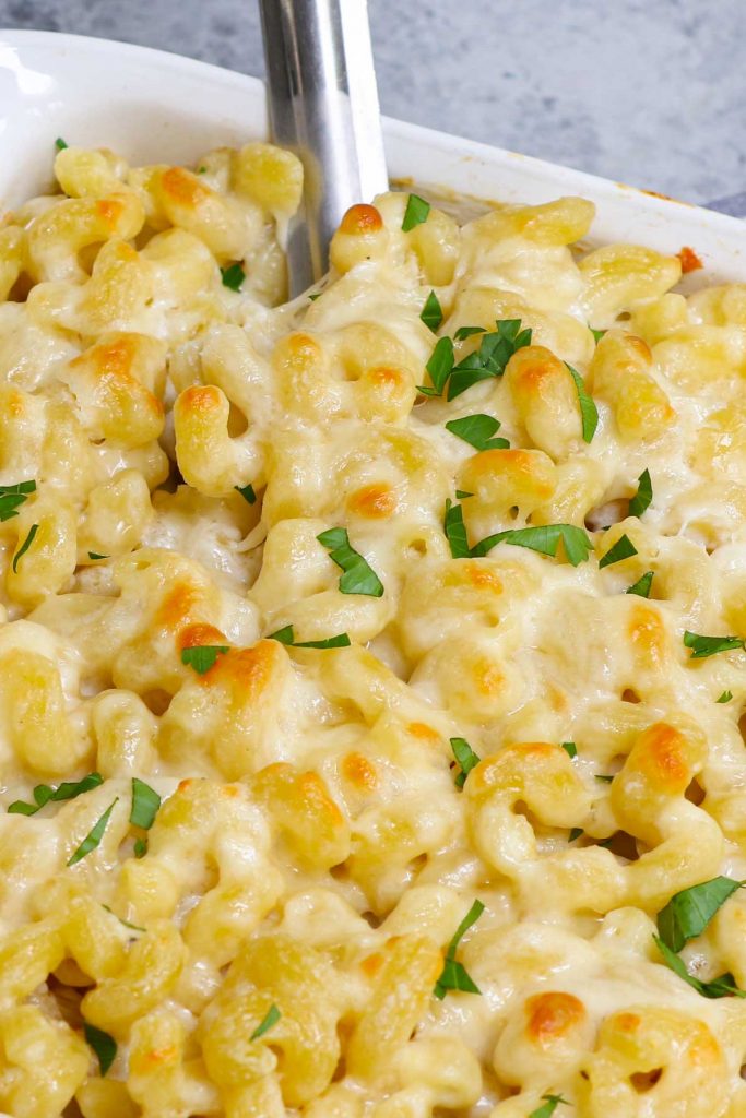 This creamy and cheesy Cavatappi Pasta is a grown-up version of mac and cheese. Also called corkscrew pasta, cavatappi noodles are delicious on its own or served as a side at your next family dinner. I used a homemade cheese sauce to take this recipe over the top!