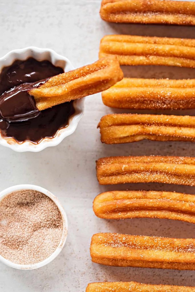 Churros with Chocolate Sauce