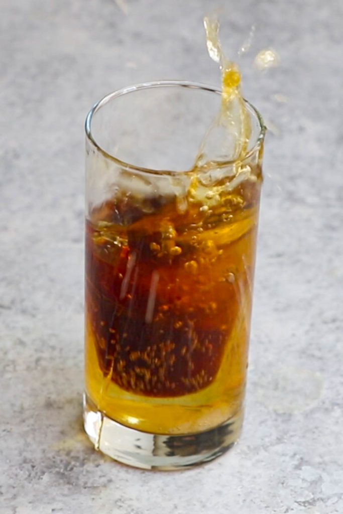 Jager Bomb or Jägerbomb is a simple cocktail that takes 3 minutes to make, but don’t underestimate its ability to get a party started! Every bartender knows this popular drink and it has only 2 ingredients – Jägermeister shot and Red Bull energy drink.