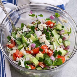 Refreshing, zesty and flavorful, Jaiba Ceviche is a tasty Mexican crab salad that’s enjoyed by seafood lovers in many Latin American and Caribbean countries. Made with succulent crab meat, fresh lemon and lime juices and colorful Roma tomatoes, it’s a perfect summer side dish. You can use real crab meat such as blue crab or imitation crab meat for this easy recipe.