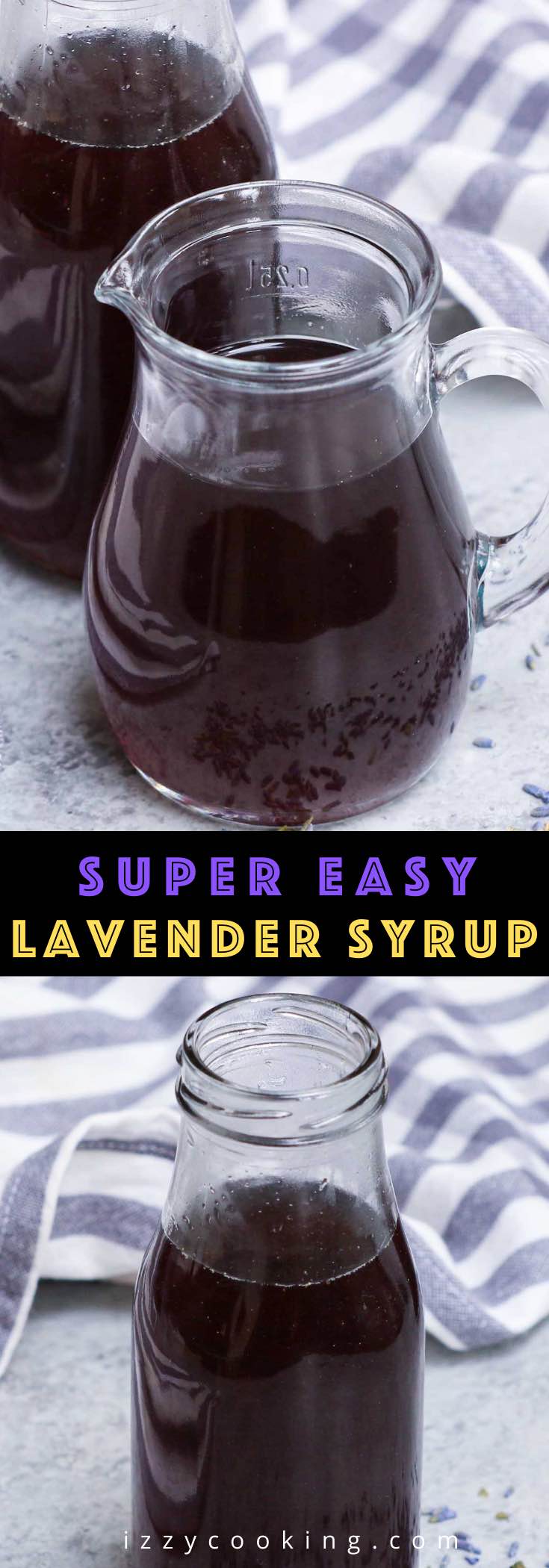 Lavender Simple Syrup is a great way to add sweetness to your drinks while bringing in bright, floral notes. The name itself says how easy this lavender syrup recipe is to make. All you need is lavender, sweetener and water to make an herb-infused syrup that can transform your cocktails, or add elegance to classic beverages like coffee, tea or lemonade.