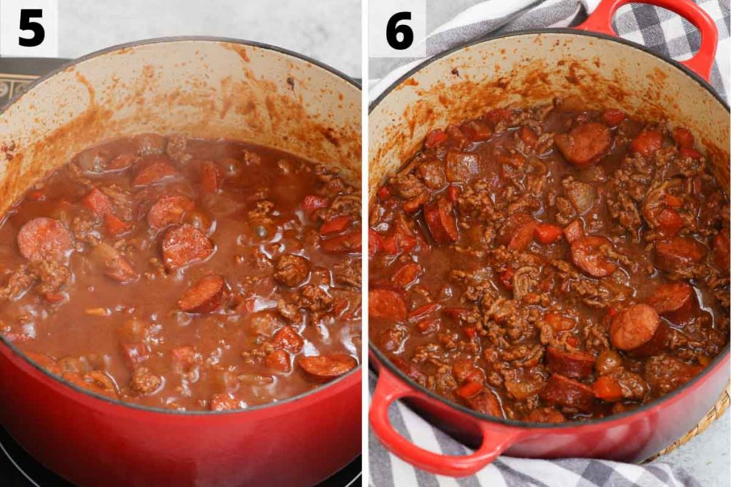 Texas Roadhouse Chili recipe: step 5 and 6 photos.