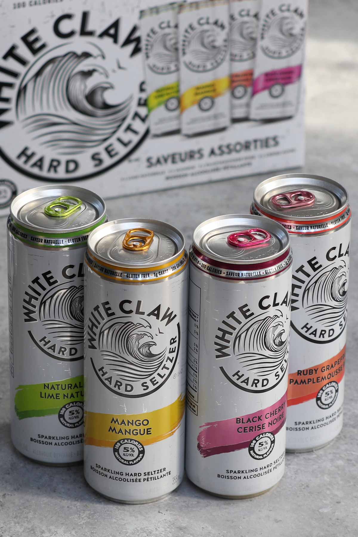 With the combination of seltzer water, a hint of fruit, and a dash of alcohol, White Claw is the perfect refreshing boozy beverage that we all love! After White Claw introduced Tangerine, Watermelon and Lemon in March 2020, strawberry, pineapple, and blackberry will join the White Claw Hard Seltzer Flavors in the new variety pack. Which flavor is best? Our favorites are still mango and black cherry. 