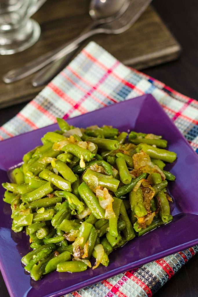 Fried green beans