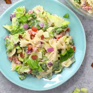 BLT Pasta Salad is one of the best BBQ side dishes for your summertime party! It’s refreshing, colorful, and be on your dinner table in 15 minutes.