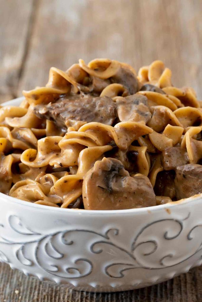 Slow Cooker Venison Stroganoff 