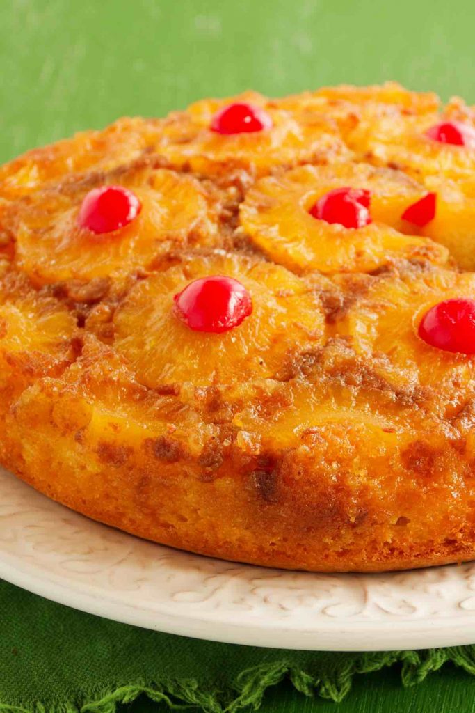 This Duncan Hines Pineapple Upside Cake is soft, fluffy, and moist. Made with Duncan Hines cake mix with a beautiful topping of caramelized pineapples and maraschino cherries, this classic recipe is so easy to prepare with a secret shortcut. It might be old-fashioned, but it’s far from boring!