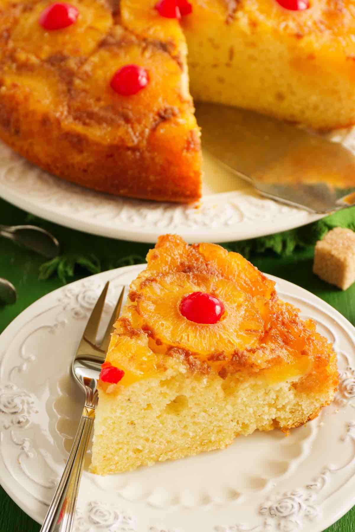This Duncan Hines Pineapple Upside Cake is soft, fluffy, and moist. Made with Duncan Hines cake mix with a beautiful topping of caramelized pineapples and maraschino cherries, this classic recipe is so easy to prepare with a secret shortcut. It might be old-fashioned, but it’s far from boring!