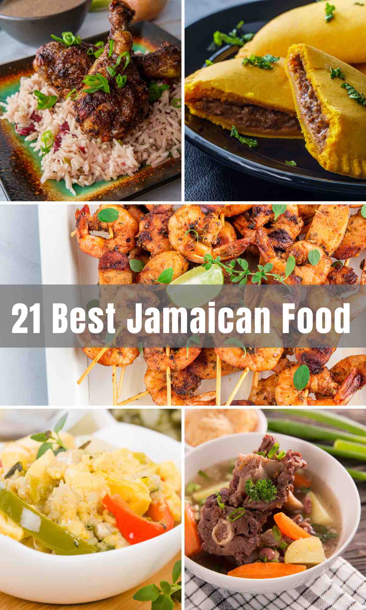 Jamaican Food is well-seasoned and full of flavor. For foodies, Jamaica is the destination for a tantalizing taste of the Caribbean. There are many irresistible and festival recipes besides Jerk Chicken. We’ve collected 21 traditional Jamaican recipes that are incredibly delicious. 