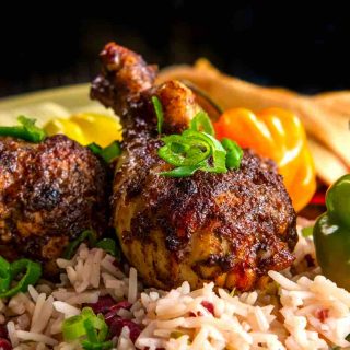 Jerk Chicken is one of the most popular Jamaican food. It’s incredibly flavorful and super tender and juicy.
