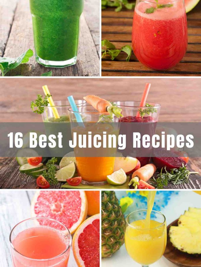 Check out these 16 Best Juicing Recipes and learn how to make your own healthy and refreshing juice at home. From green juice recipes to vegetable juice, fruit juice, to detoxing ones, we’ll give you enough choices that your whole family will be satisfied with.