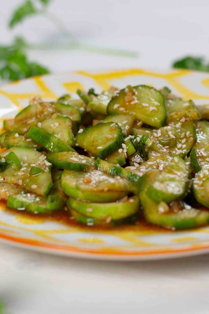 Korean Spicy Cucumber Salad