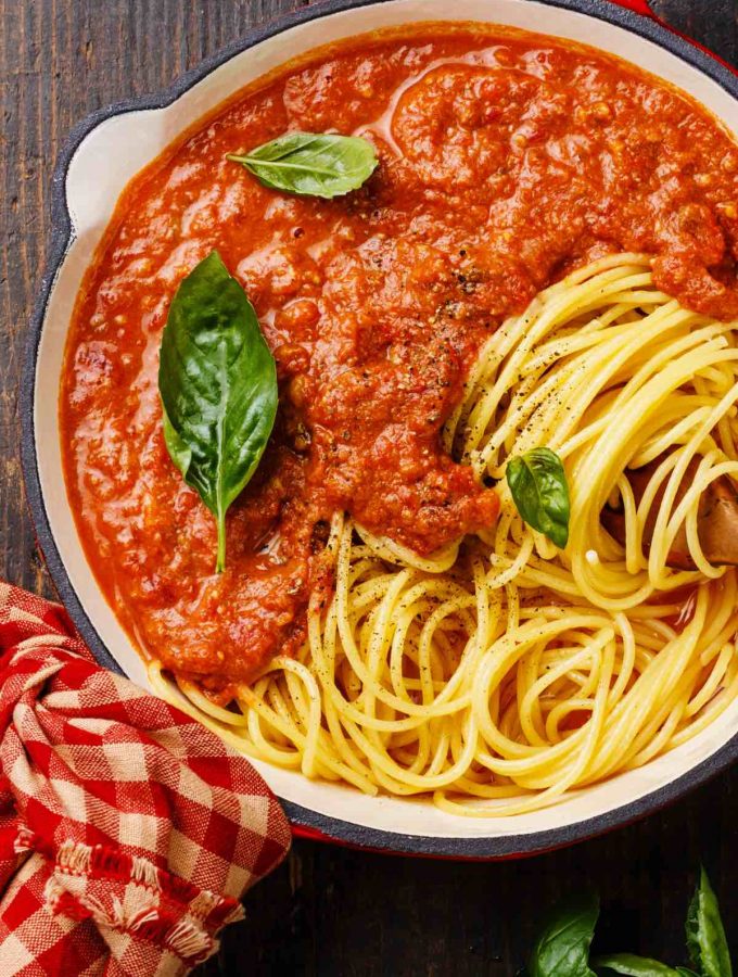 Learn How to Thicken Spaghetti Sauce like a pro! If you find yourself with a watery pasta sauce, you don't need to toss it out and start over again. There are a few quick and simple ways you can reduce your homemade Italian sauce to save it.