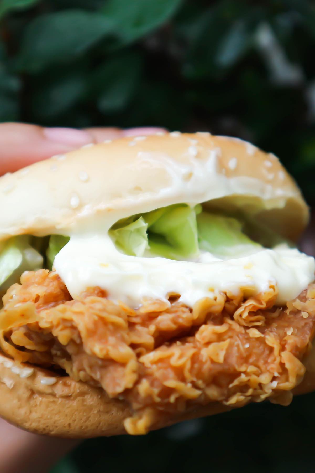 KFC Zinger Burger or Chicken Burger is the perfect fried chicken sandwich with an added “Zing!” for lovers of a little extra heat. Crispy chicken thighs are balanced by a creamy burger sauce, placed on a toasted brioche bun. This copycat recipe is going to be your most requested meal.