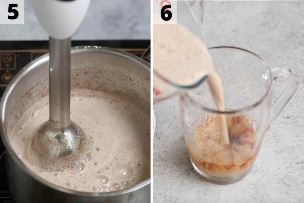 Chai Tea Latte recipe: step 5 and 6 photos.