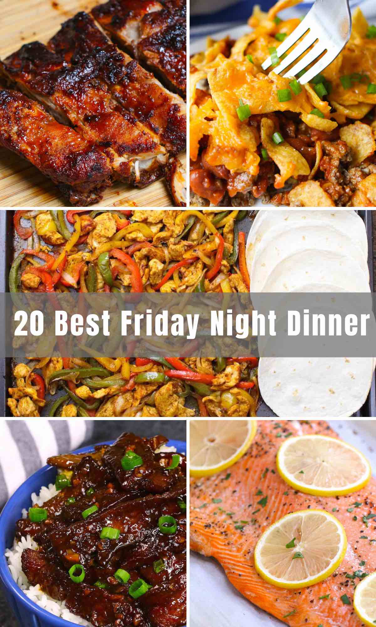 These 20 Easy Friday Night Dinner Ideas will wrap up your work week and kick off the weekend with the best delicious recipes. No more frozen pizza or restaurant take-out. Stir-frys, meatloaf, casseroles, tacos, lasagna...all lie ahead.