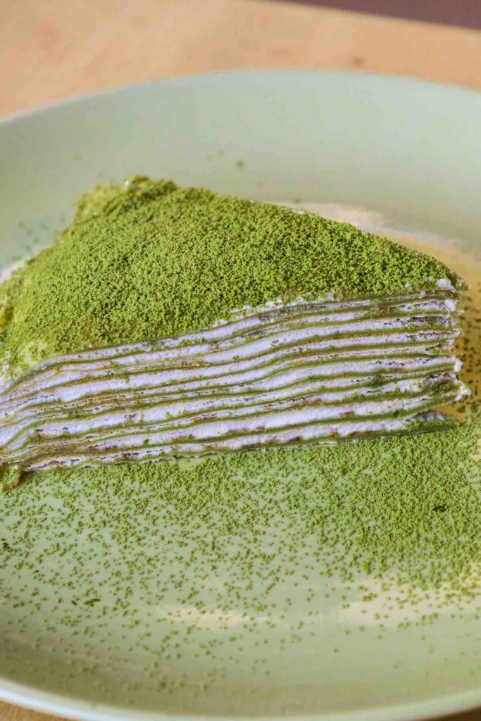 Matcha Mille Crepe Cake