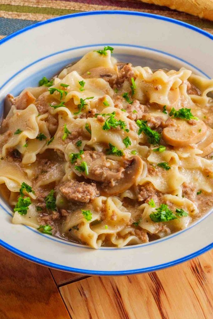 Easy Beef Stroganoff for Two