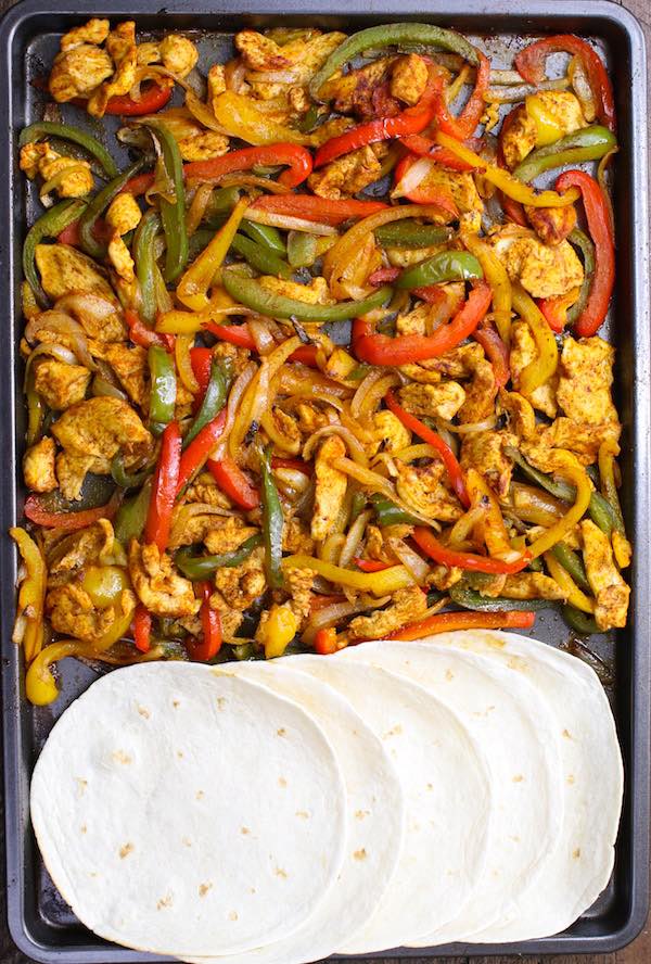 Sheet Pan Chicken Fajitas