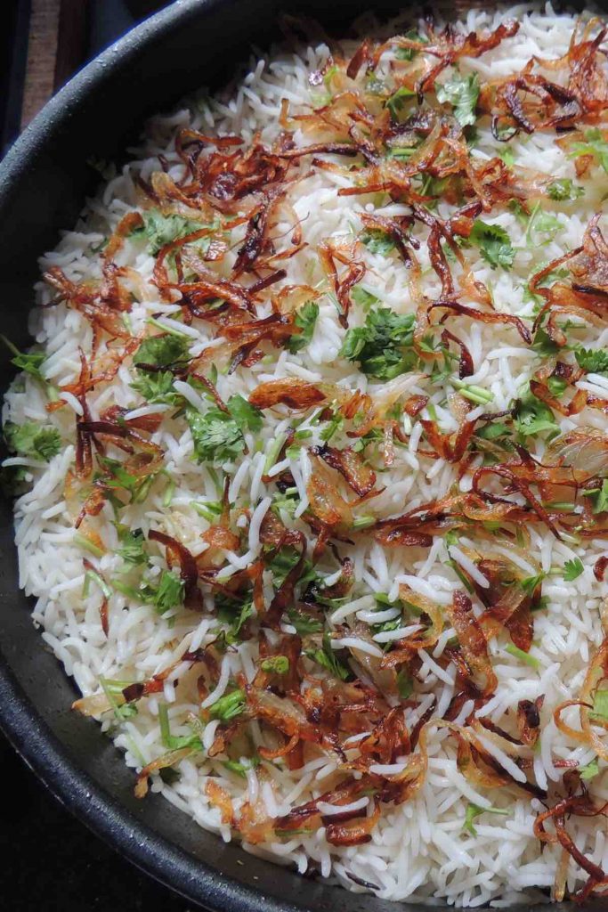 Leftover Rice Vegetable Biryani
