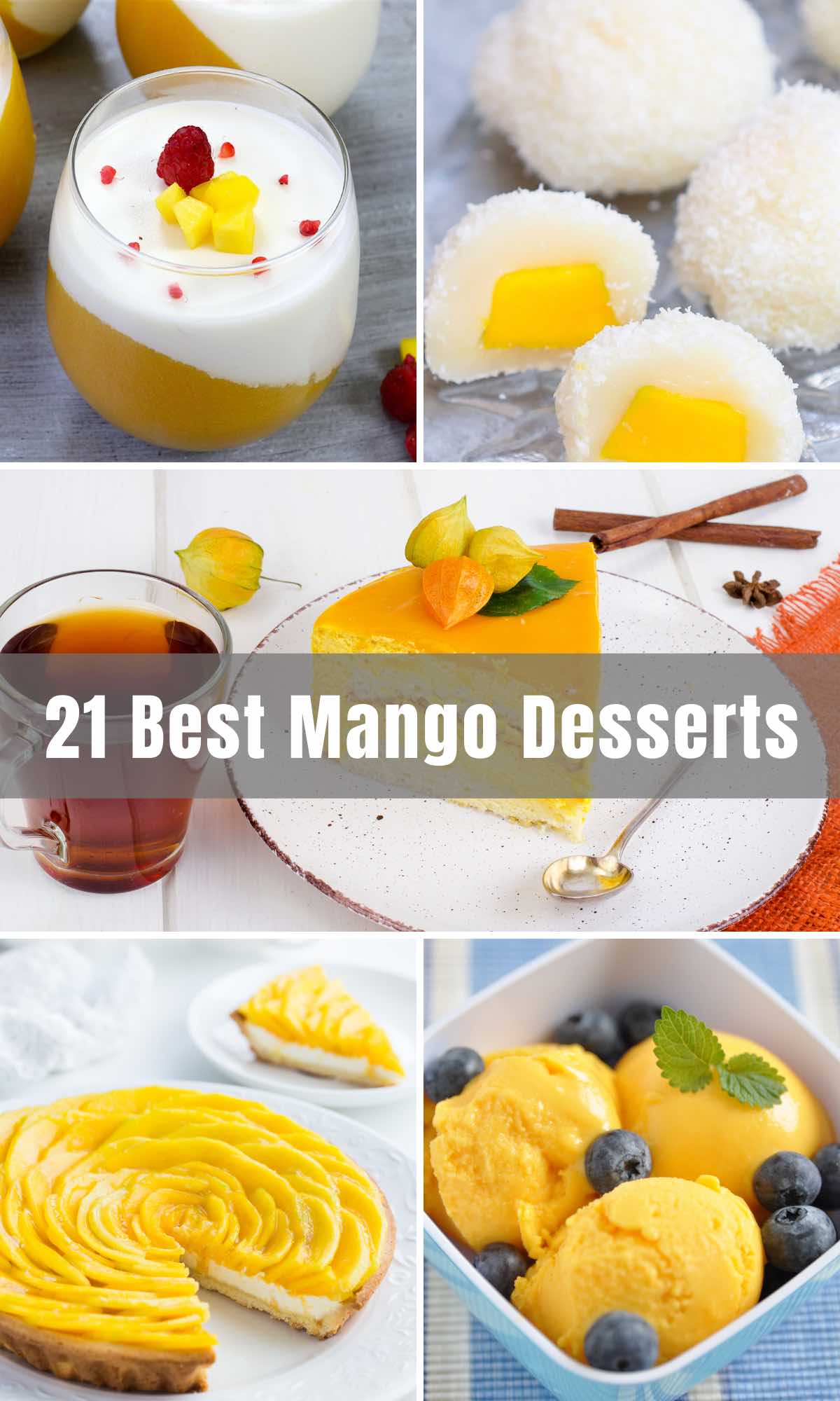 Mango is not only delicious but also incredibly nutritious and healthy. These 21 best Mango Dessert Recipes will bring all that mango magnificence to your kitchen table!! We’ll give you the traditional mango goodness through pudding and pie, but we’ll also take you on a cultural trip around the world with Mango Panna Cotta, Mango Mochi, Mango Lassi, and Mango Phirini.