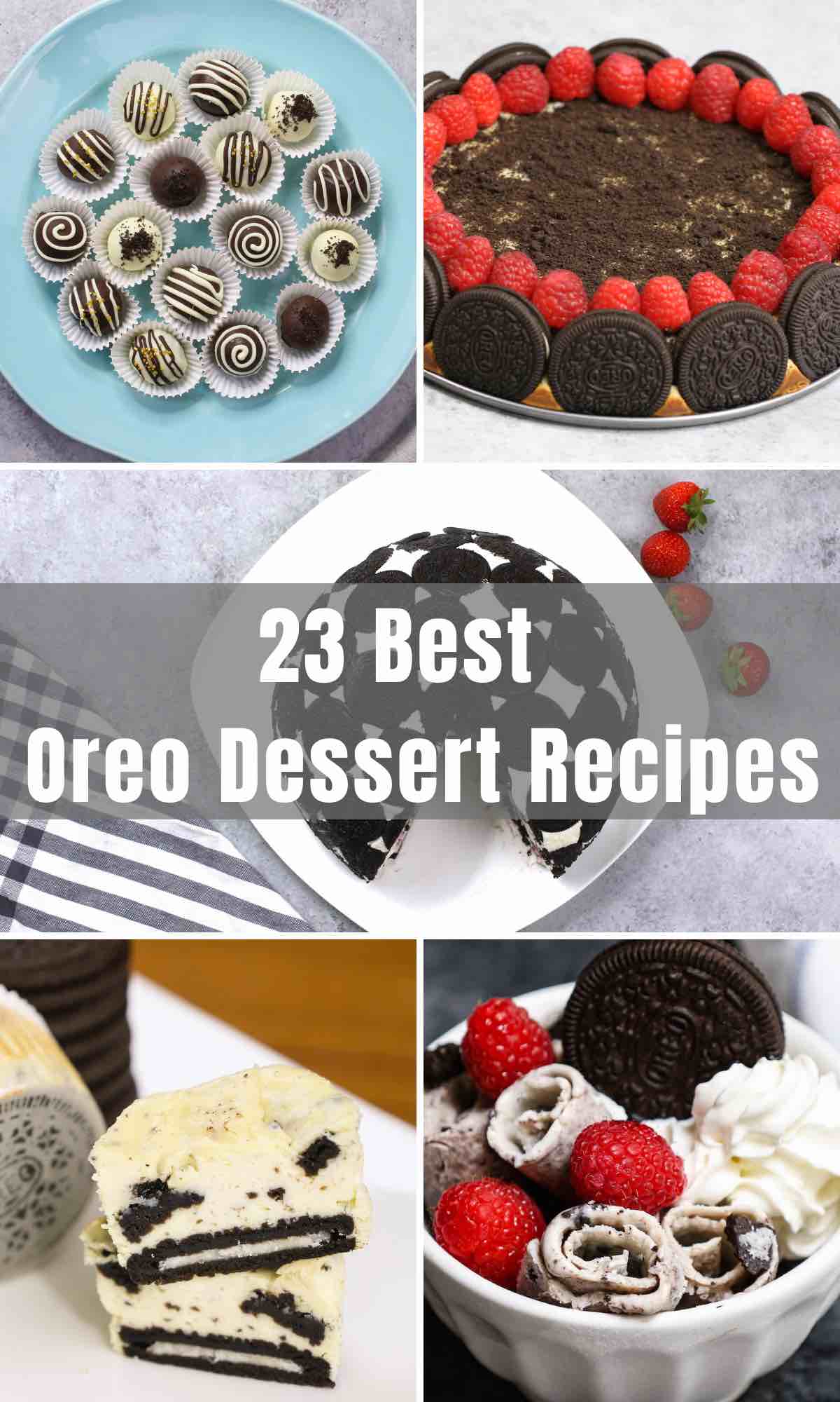 Desserts made with Oreos are impossible to resist! You can make them with or without cream cheese. From Oreo Cheesecake to No Bake Oreo Balls, we've rounded up the very best Oreo Desserts that are well worth the indulgence! Oreo = OH MY!