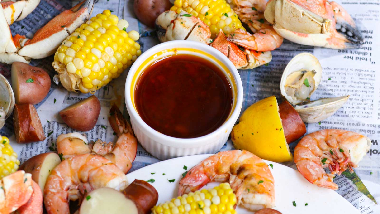 The Most Delicious Garlic Butter Seafood Boil - Razzle Dazzle Life