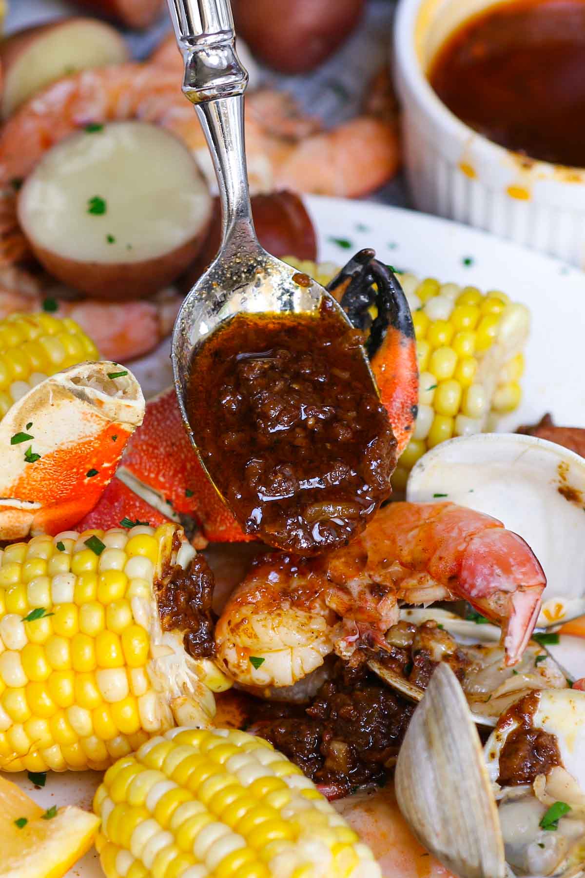 BEST Cajun Butter Sauce for Seafood - Whole Lotta Yum