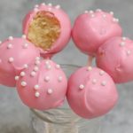 Cake pops are exactly what they sound like – a cross between a cake and a lollipop! These pink treats are perfect for birthday parties. Though made popular by the chain of coffee shops, these Starbucks Cake Pops can easily be recreated at home.