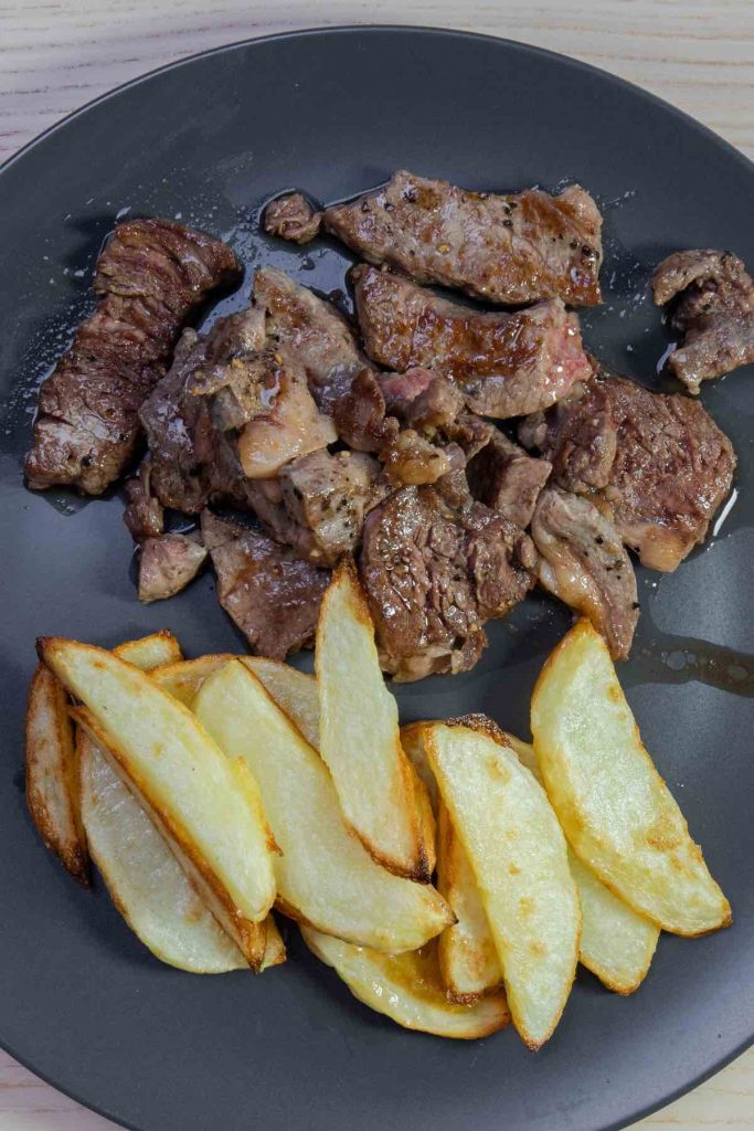 Beef Cubes and Potatoes