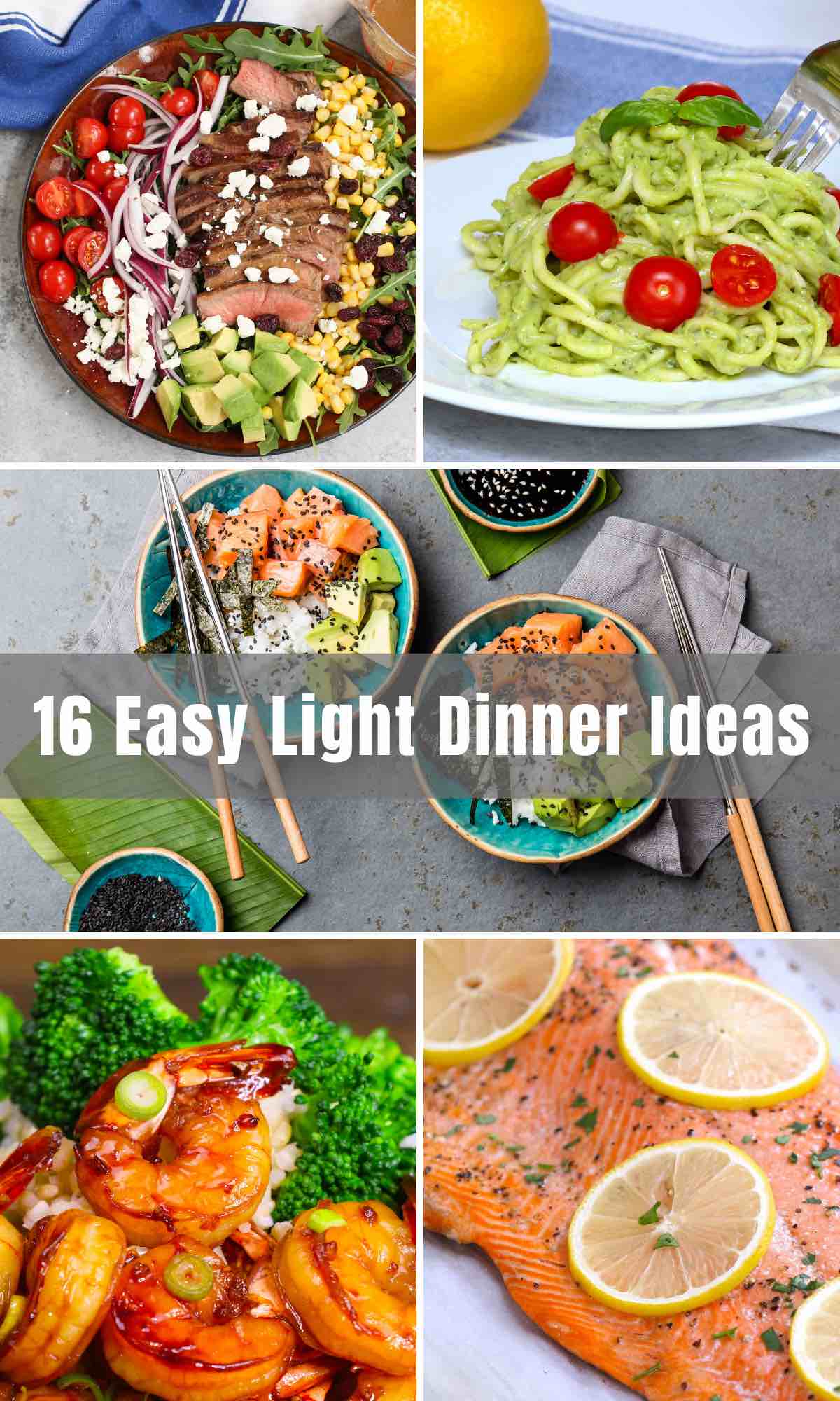 Are you looking for healthy but satisfying meals that will make your feel good? Below you will find 16 Easy Light Dinner Ideas that your family will love. These simple recipes are super simple and fast to make. Go on, give them a try tonight, you’re promised delicious meals with incredible results!!