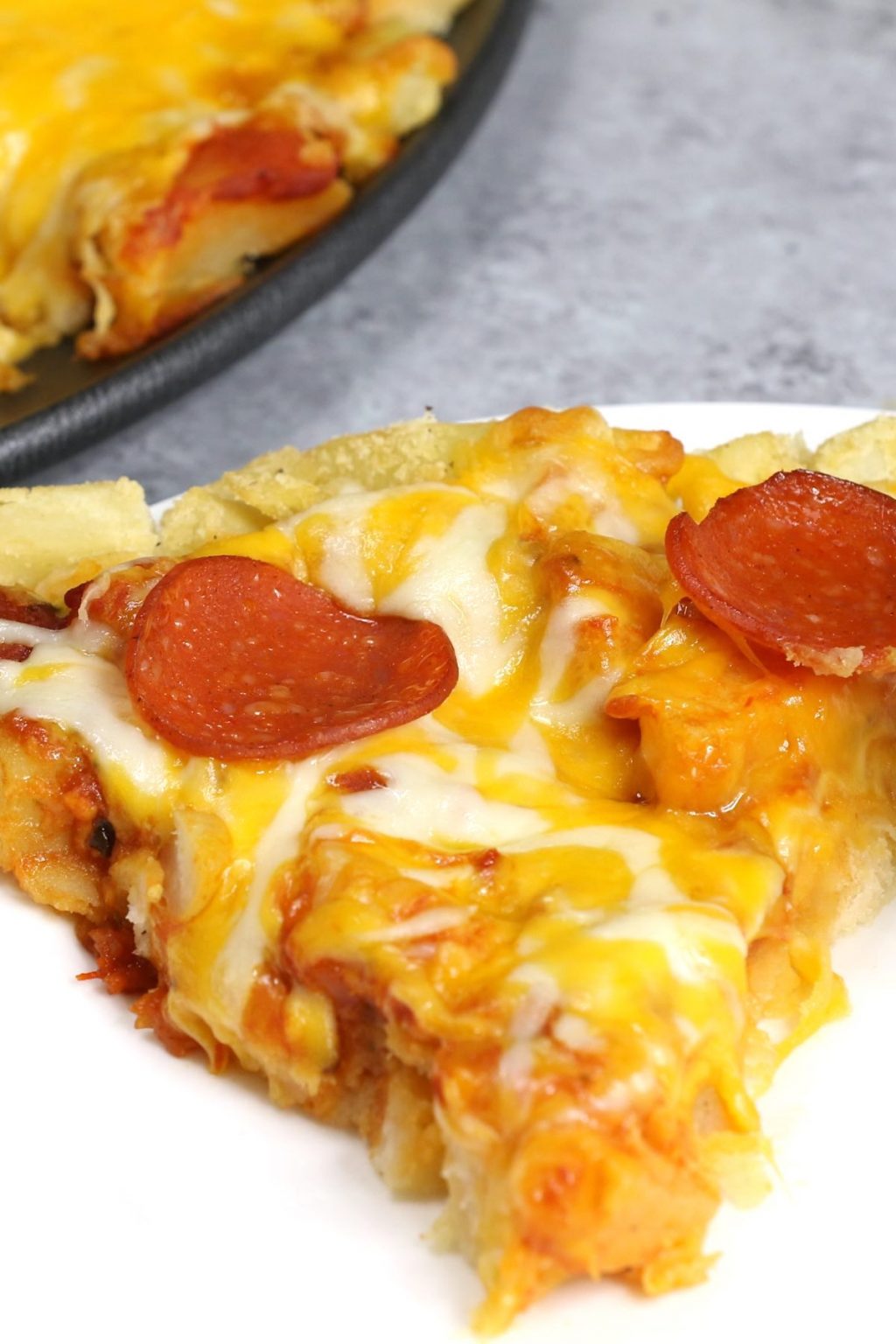 Pepperoni Pizza Fries (Loaded French Fry Pizza Recipe) - IzzyCooking