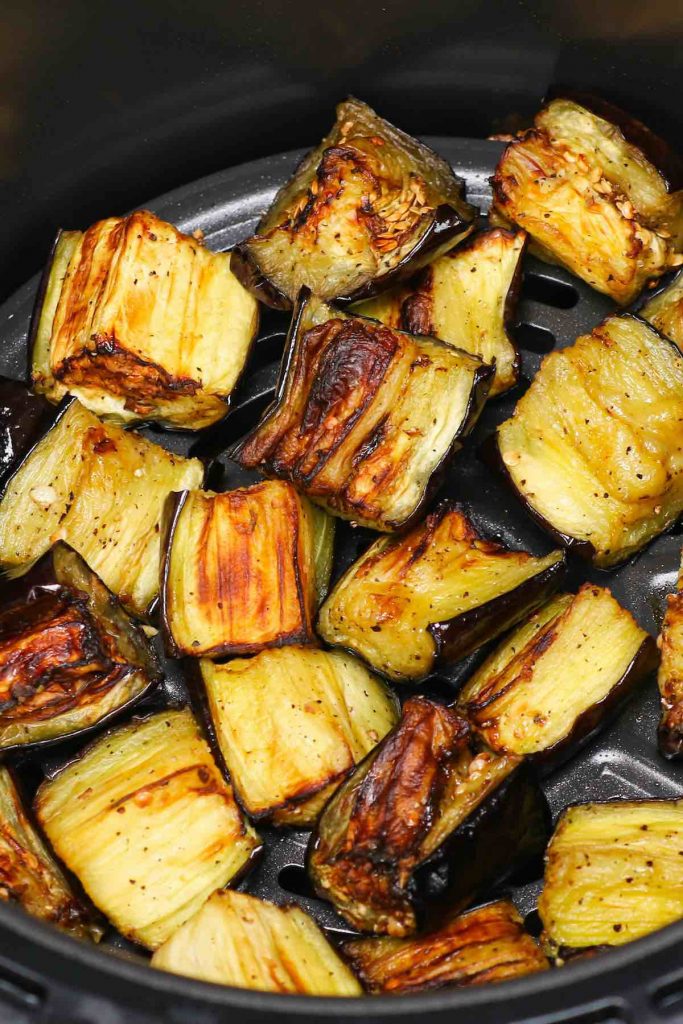 Air Fryer Eggplant Bites 