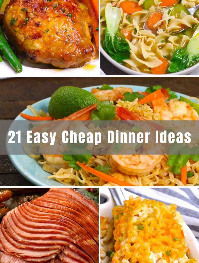 When it comes to food, a budget-friendly dinner doesn’t have to be boring! We’ve rounded up 21 Cheap Dinner Ideas that are easy to make at home. So beyond ramen noodles and try a few of these delicious and affordable dinner recipes.