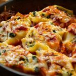 Cottage cheese stuffed shells are cheesy, smooth, and backed with flavors. Pasta shells are stuffed with a delicious cheese mixture and baked to perfections. This is one of our favorite cottage cheese recipes.