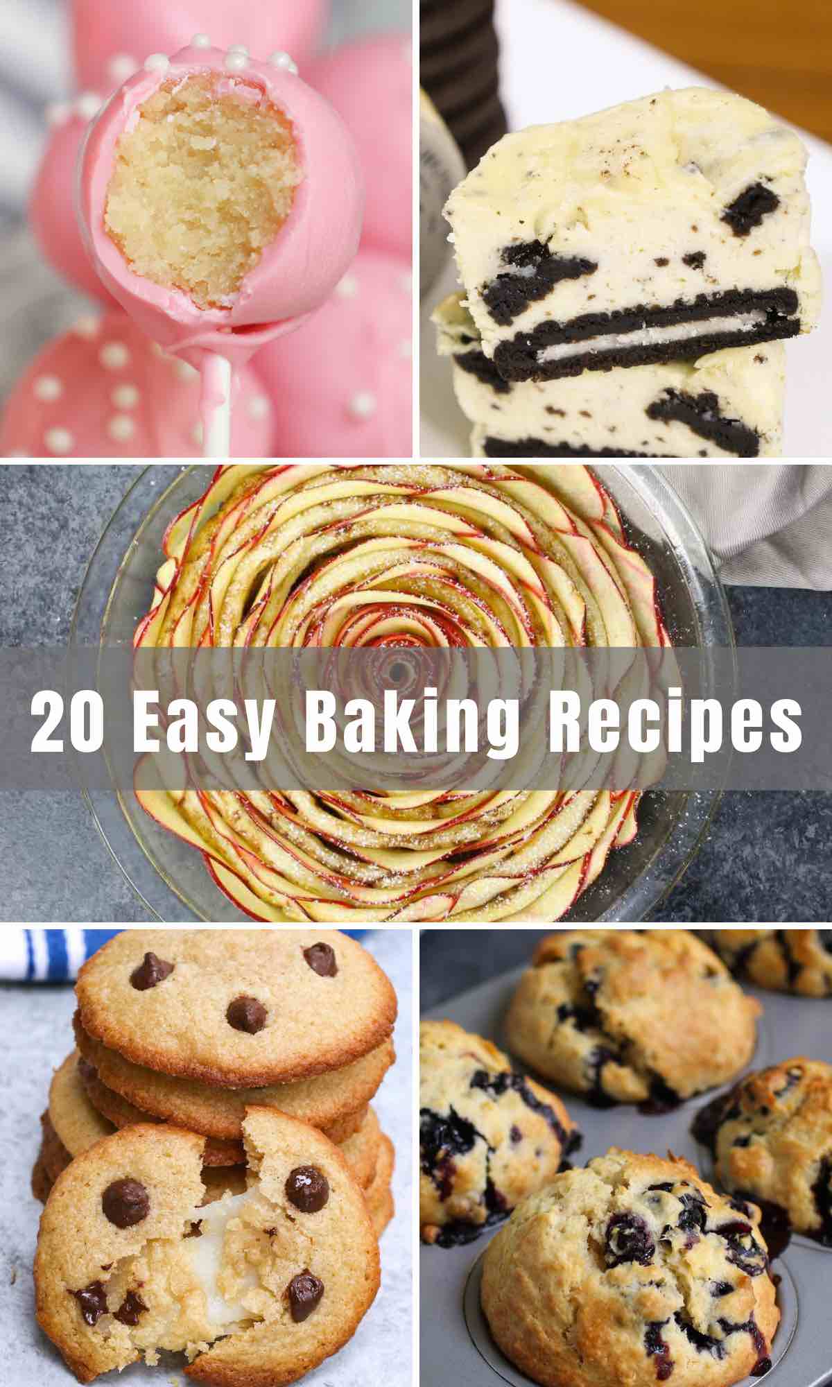 Easy baking recipes, step-by-step