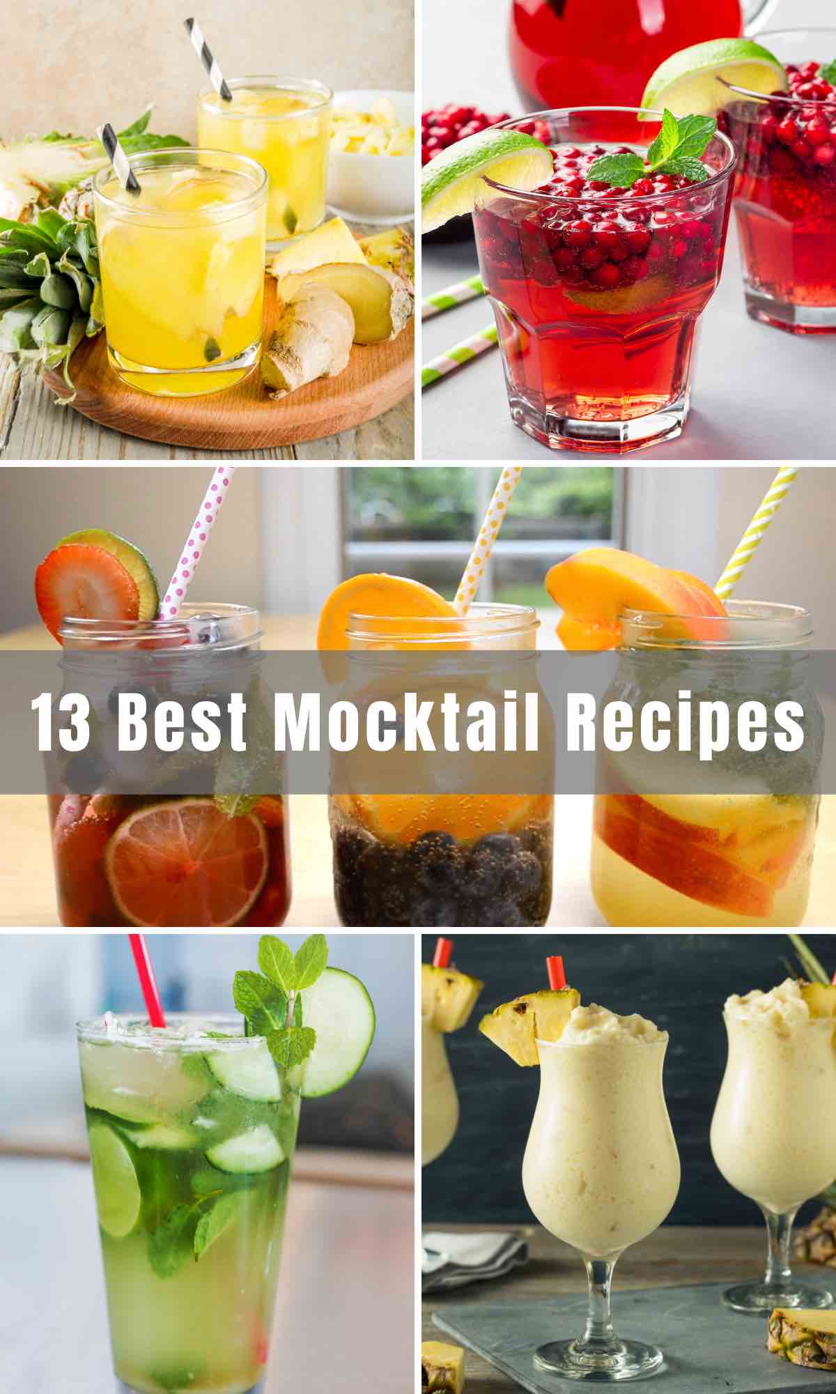 Who says you need cocktails and alcohol to have a good time? We’ve collected 13 Best Mocktail Recipes that are refreshing, tasty, and contain 0% booze. They’re perfect for your Dry January challenge, baby showers, and church events.
