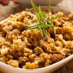 Stovetop sausage stuffing is so easy to make with a box of stuffing. It calls for only 5 ingredients and is one of our favorite stove top stuffing recipes.