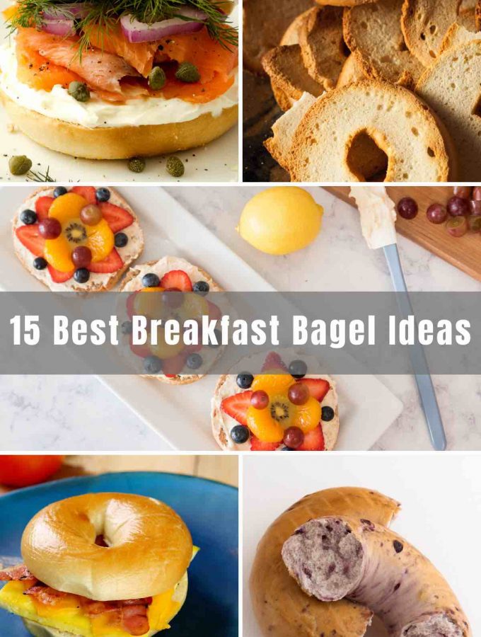 Are you wondering what you can do with bagels? Here you will find 15 of the Best Breakfast Bagel ideas that are perfect for busy mornings. From breakfast bagel sandwich to healthy bagel toppings, there's something for everyone!