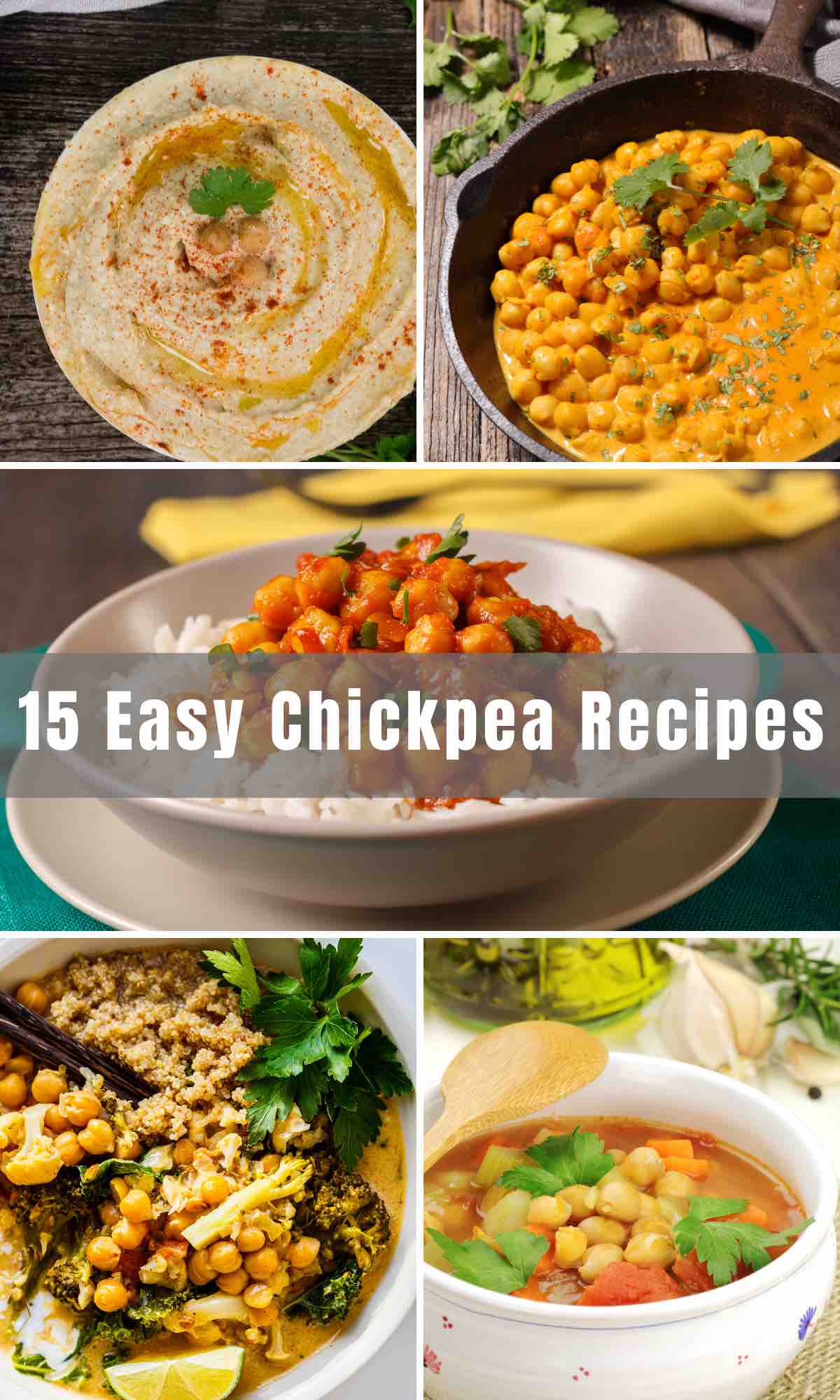 Here are 15 of the best Easy Garbanzo Bean Recipes for your to try! We're about to take the nutritious chickpeas to a whole new level! From salads to soups, hummus, and burgers- garbanzo beans are a perfect addition to many dishes.