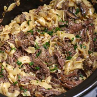 Rich and flavorful, Beef and Egg Noodles are so easy to make in a slow cook. It’s one of our favorite egg noodle recipes.