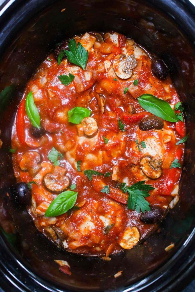 Crock Pot Chicken Cacciatore